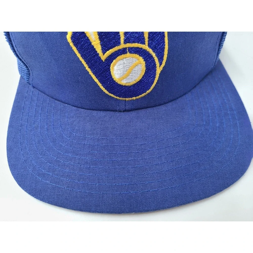 Vintage Milwaukee Brewers Twins‎ Enterprise Mesh Snapback (Seems Small) Hat Cap